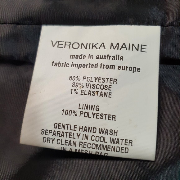 Veronika Maine Houndstooth Midi Skirt  Size 14 - Picture 5 of 9